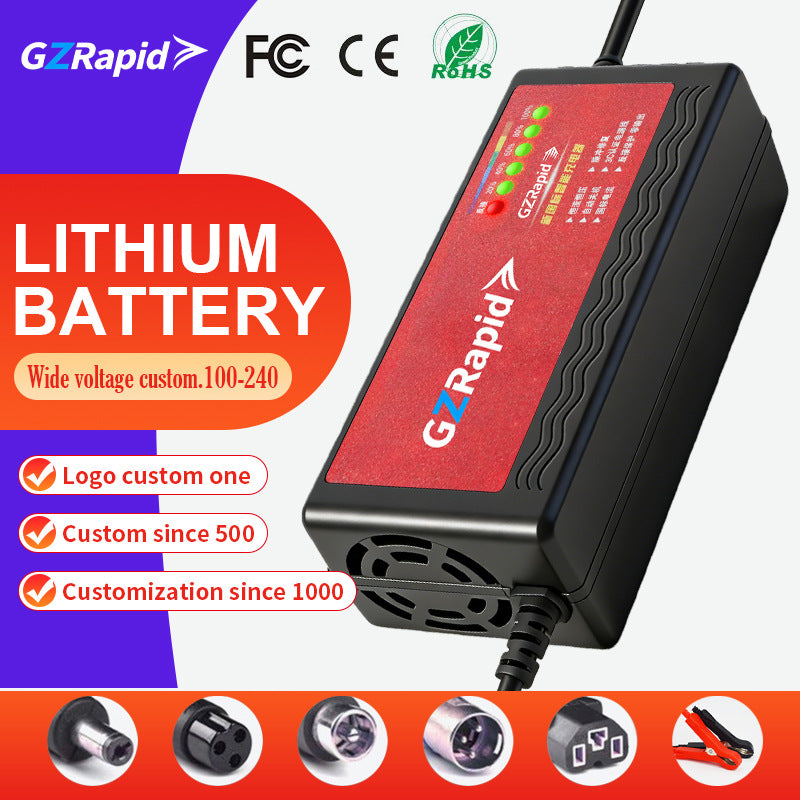 Ready-to-ship cross-border e-commerce electric scooter/bike battery charger - 48v 60v 72v 20ah 30ah smart battery charger