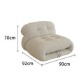 Sofa wabi-sabi style creative lazy sofa for home living room cashmere steel teeth bedroom hippopotamus single sofa chair