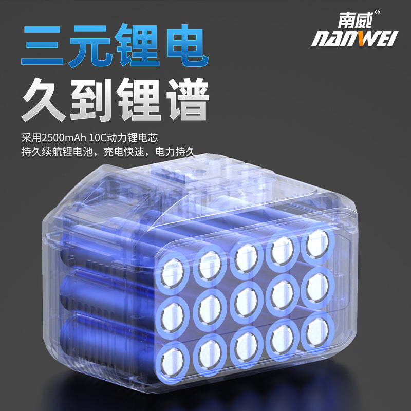 Wholesale nanwei automotive-grade brushless electric impact wrench, cordless lithium-ion impact wrench, rigger's tool, woodworking high-torque electric air impact wrench