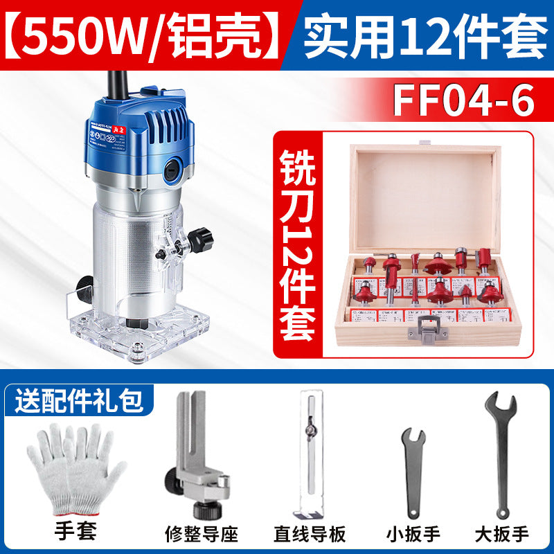 Dongcheng edge trimming machine multi-function hole opener engraving dongcheng gong flip aluminum plastic plate slotting woodworking seam tool