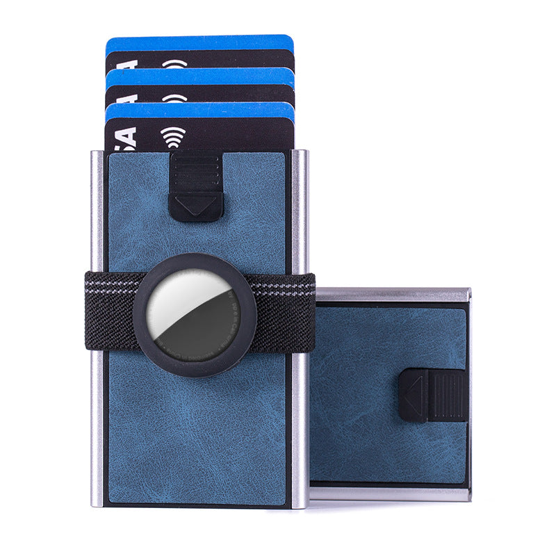 Premium texture card bag, aluminum alloy card bag, anti-magnetic metal card box, light card sleeve, automatic pop-up credit card bag