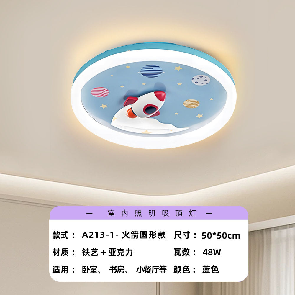 Intelligent led ceiling light full spectrum bedroom light simple creative boy children's room airplane restaurant room lighting