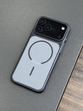 Suitable for iphone17 excimer frosted magnetic phone case apple 16 skin-like simple large window pc mobile phone case