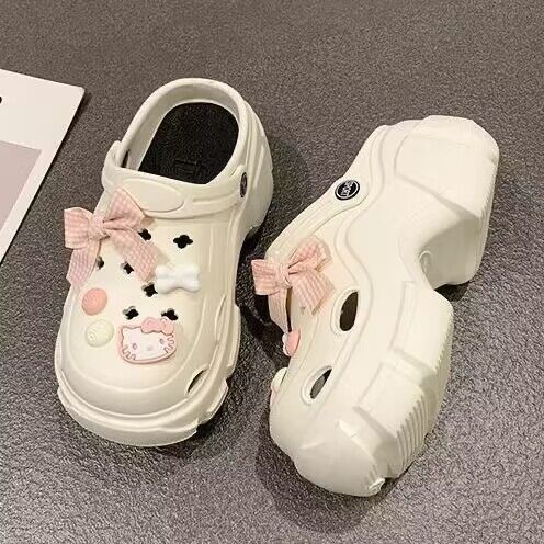 Crocs women's summeroutwear feeling of stepping on shit, thick sole non-slip 2024 new arrival beach toe sandals and slippers summer