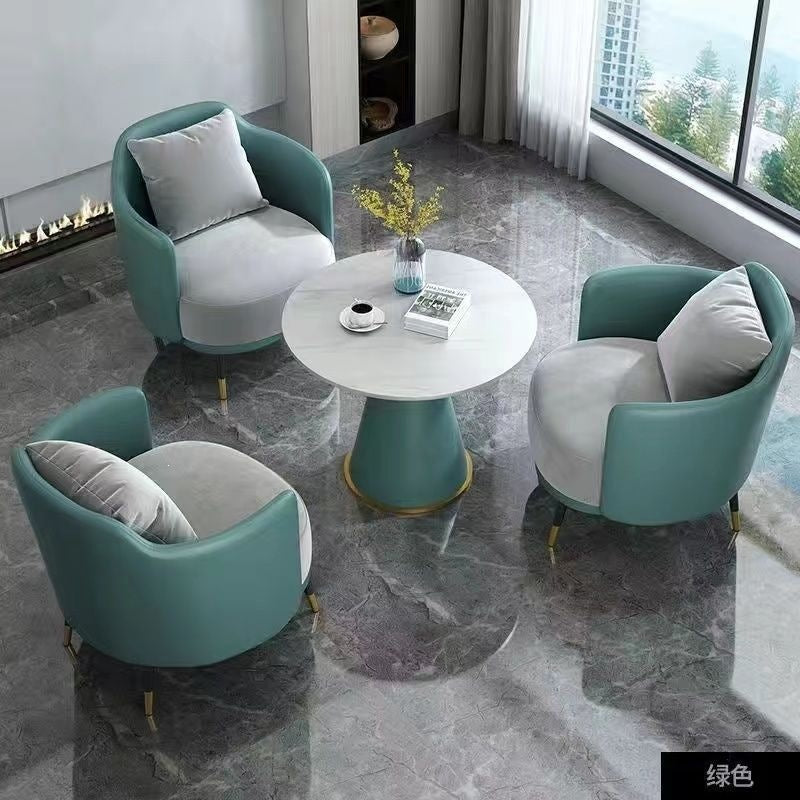 Hotel table and chair combination sales office reception table and chair shopping mall beauty salon casual single sofa coffee table combination