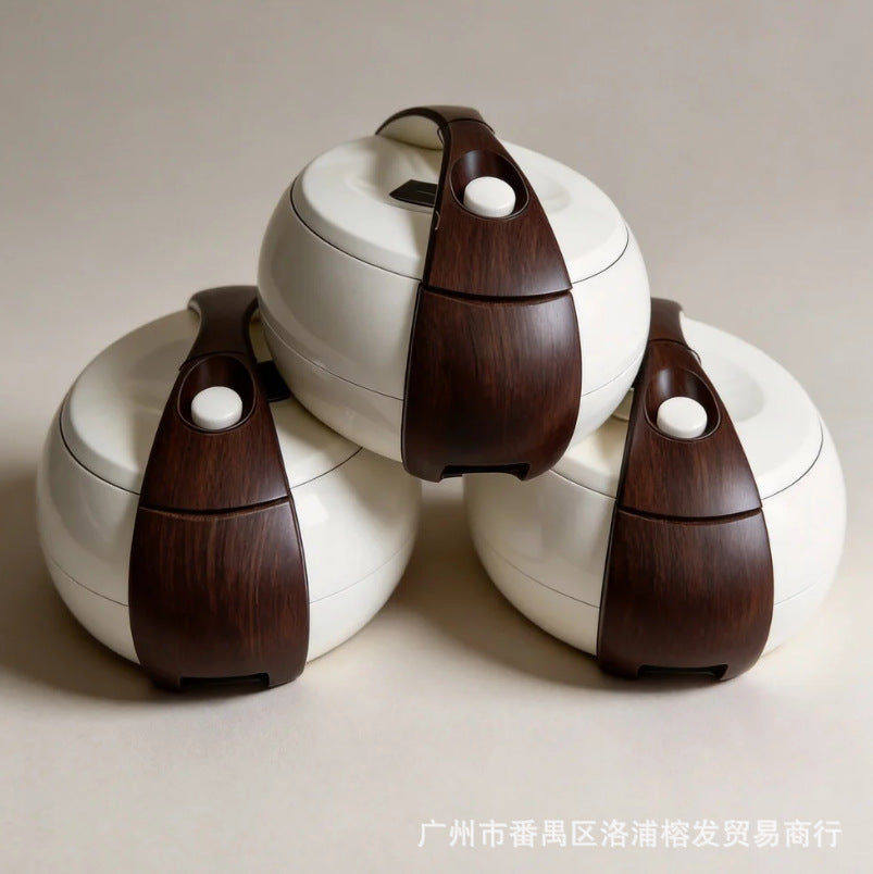 High-end luxury new food warmernew arrival cross-border 3pcs thermal insulation tableware 4l-5l-6l large capacity