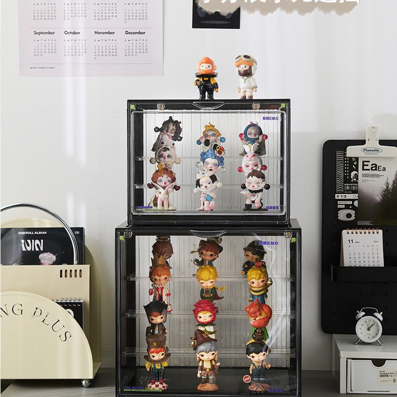 Blind box storage display stand POP MART display box figure popmart container cabinet box PET material