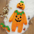 Baby halloween costume long sleeve romper hat and shoes set
