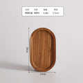 acacia wood tray - household kitchen fruit, vegetable, bread, and deli food sorting tray - suitable for kitchens and restaurants