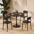 Black + one table and four chairs