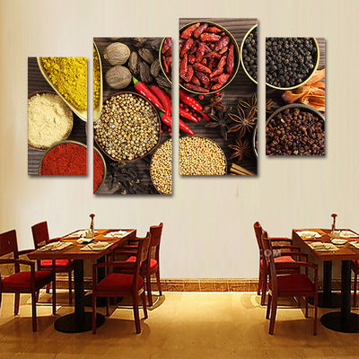 Hotel decorative painting hot pot restaurant box hanging painting creative restaurant barbecue shop seasoning wall background mural