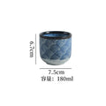 Japanese retro ceramic mug - perfect for office afternoon tea, milk, coffee, or cold beverages - ideal for restaurants and home use