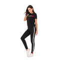 S3556 2020 summer hot selling european and american clothing cross-border minimalist fashion casual striped tracksuit set
