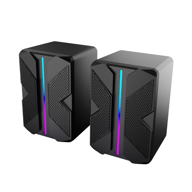 Longweishi s557 computer usb wired luminous speaker rgb colorful mini desktop small speaker desktop notebook
