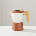 Fourth-generation double valve moka pot - stylish, portable espresso maker for outdoor camping and home use
