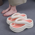 New eva platform flip-flops for women - summer outdoor wear, beach-friendly, fashionable, non-slip, soft sole sandals