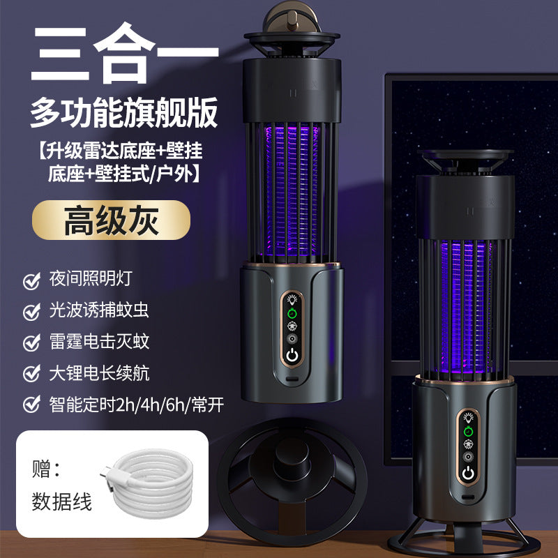 New usb portable silent mosquito killer lamp - portable electric mosquito zapper for outdoor & indoor use - cross-border mosquito & fly repellent