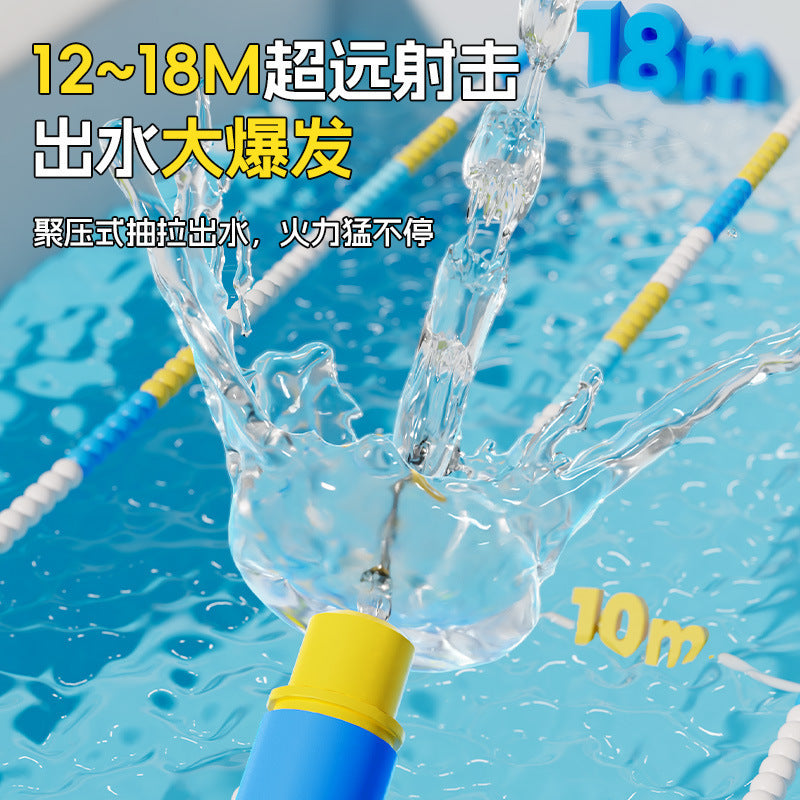 water-saving water gun toy, extra large capacity water bag, stainless steel high-pressure water fight handy gadget water toy