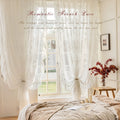 French princess style window screen classy romantic gauze curtain light-proof and opaque children's room gauze curtain shaoxing keqiao curtain