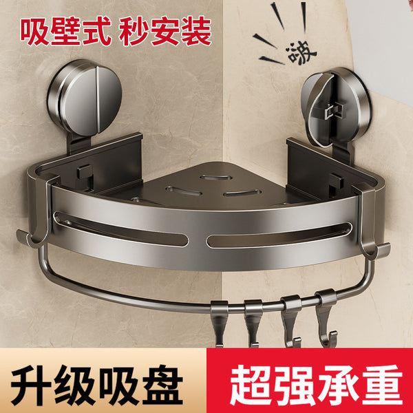 Toilet Suction Cup Shelf Bathroom No Punching Wall Hanging Wash Sink Wash Sink Toilet Triangle Basket Storage Shelf