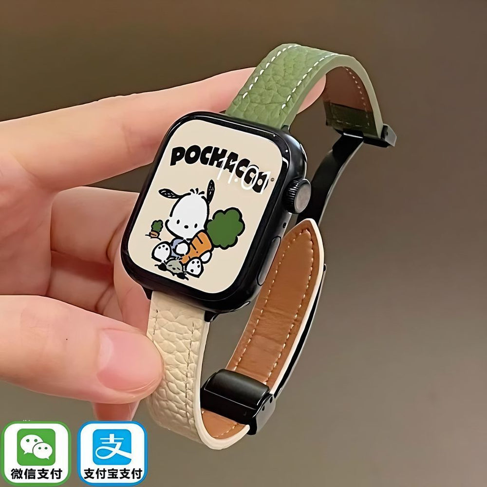 Huaqiangbei smartwatch for women - nfc, heart rate monitoring, bluetooth calling, magnetic leather strap, couple's sports band