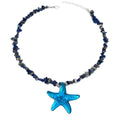 Beaded necklace wholesale fashion cross-border bohemia natural gravel clavicle chain women's starfish simple sweater pendant