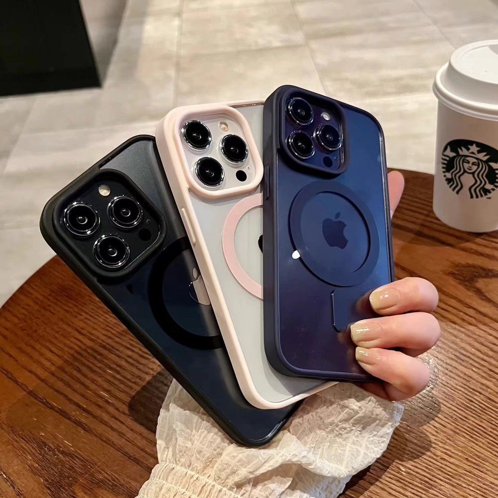 Boxed macaron magnetic compatible apple 17 pro max phone case, minimalist 16 iphone 18 drop-proof protective cover