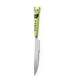 Cartoon stainless steel cutlery set: cute kids' forks with stylish ceramic handles, exquisite dessert spoons, and serving spoons