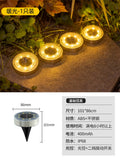 Solar outdoor lights, underground lights, popular small courtyard layout, courtyard landscaping layout, house garden floor lights, lawn lights