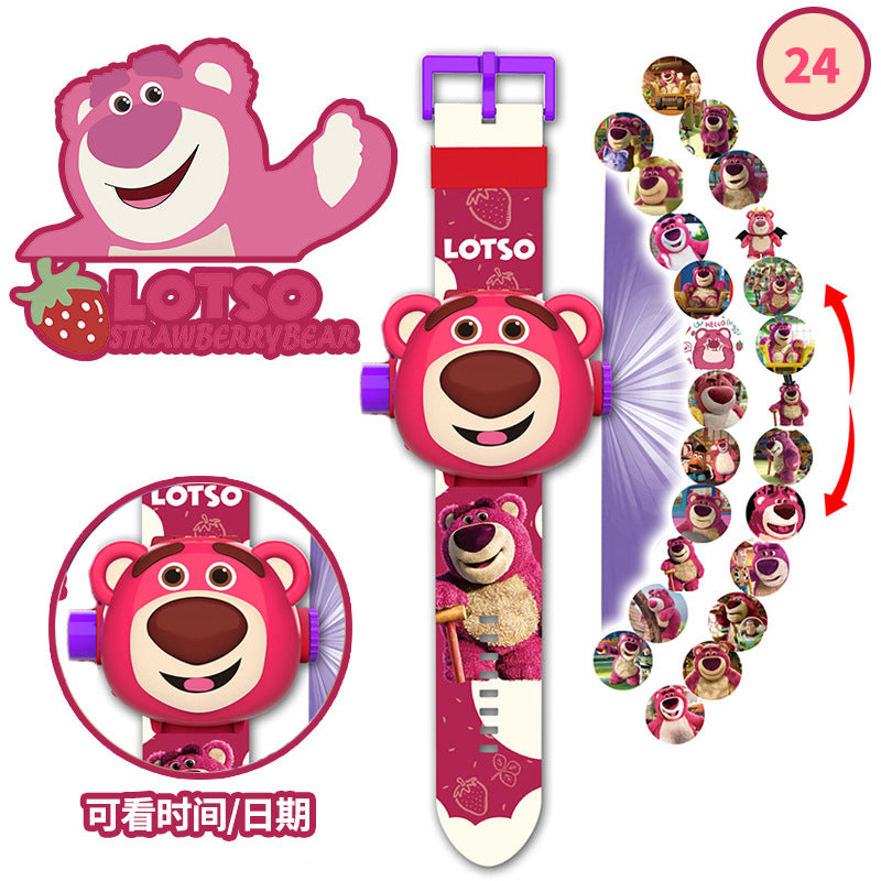 Kuromi projector watch - cartoon electronic light-up toy, creative gift, children's educational electronic watch gift