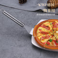 Stainless steel teppanyaki six-hole thickened flat frying spatula for home four-hole toothed steak frying spatula kitchen gadgets