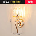 Nordic light luxury wall lamp modern living room tv background wall light aisle bedroom bedside minimalist led crystal wall sconce