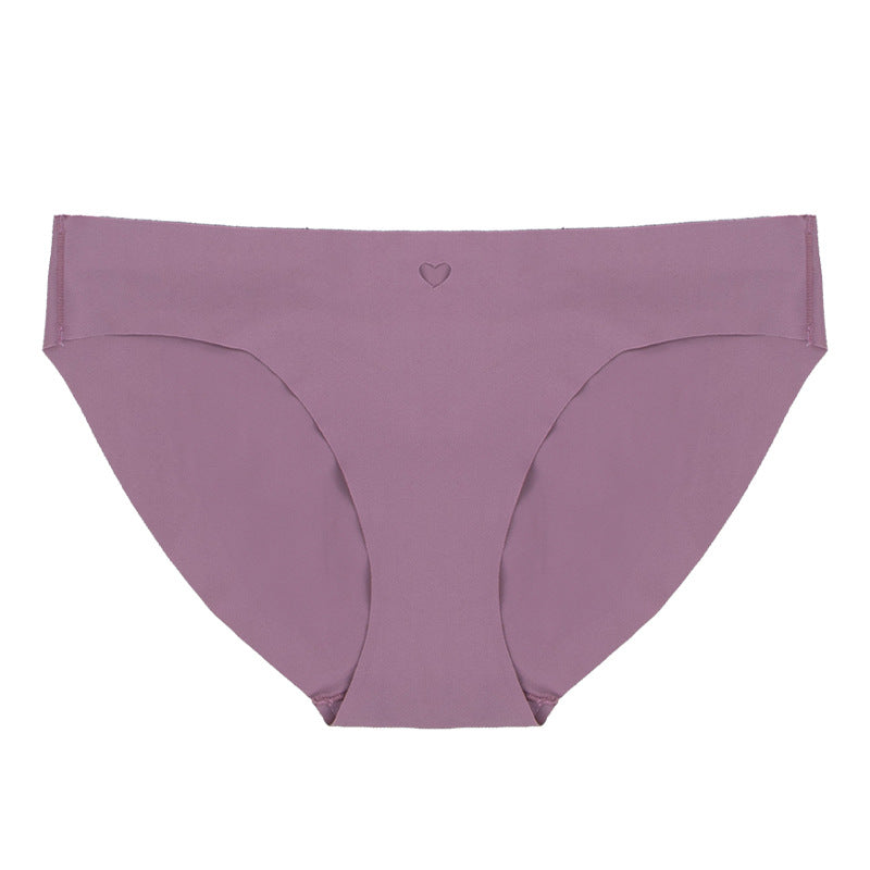 fashion exclusive breathable ice silk seamless high-elastic underwear female sexy low-waist pure cotton bottom crotch seamless underwear