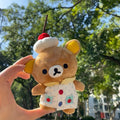 Japanese new arrival rilakkuma store manager series keychain pendant heart bag pendant stuffed toy cute
