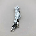 One-to-four data cable suitable for apple and huawei mobile phone fast charging cable power bank earphone charging cable braided cable wholesale