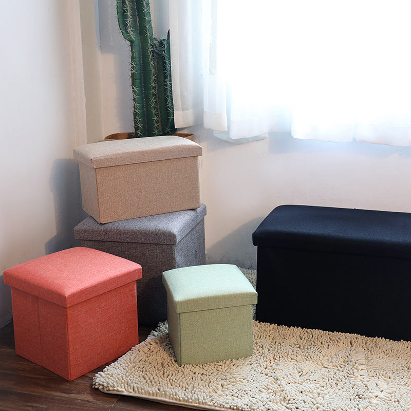Storage stool rectangular storage stool can sit adult household multi-functional small sofa shoe changing stool storage box artifact