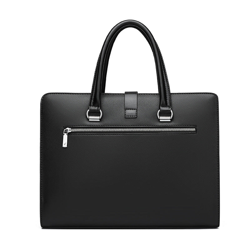 Spring new models, men's hand carry business commuting fashion high value large capacity handbag messenger bag file bag