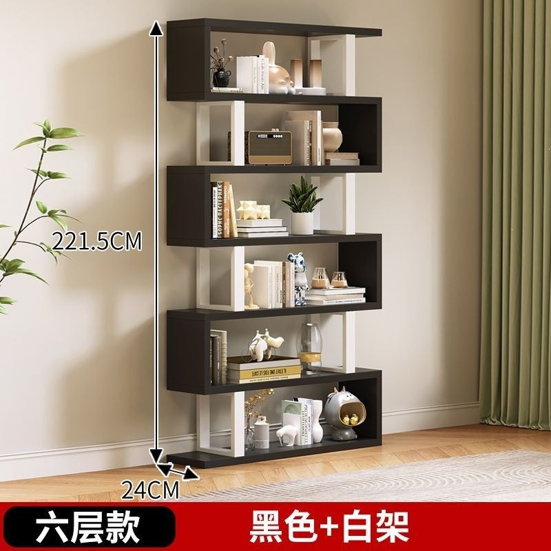 Floor-standing storage rack bookshelf solid wood wall shelf toy storage rack for home multi-layer bookcase combination storage rack