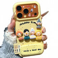 Three-dimensional fun doll leather pattern suitable for apple 17promax mobile phone case iphone15 protective anti-fall sheath 13