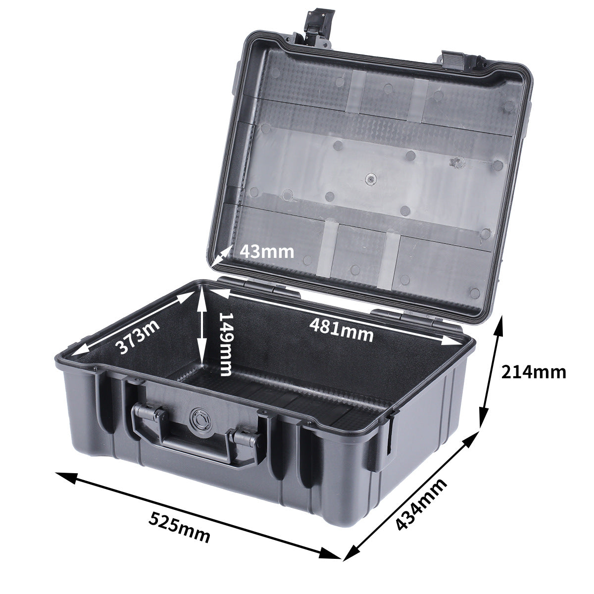 Portable Toolbox Plastic Thickened Safety Protection Box Instrument Equipment Box PP Engineering Plastic Safety Protection Box