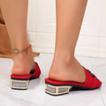 Women's metal buckle flat sandals - sizes 36-43 - 2026 summer new collection - open toe roman beach sandals for vacation