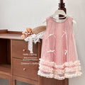 Girls' princess dress -  summer new arrival: stylish tank dress with sequins and bow detail