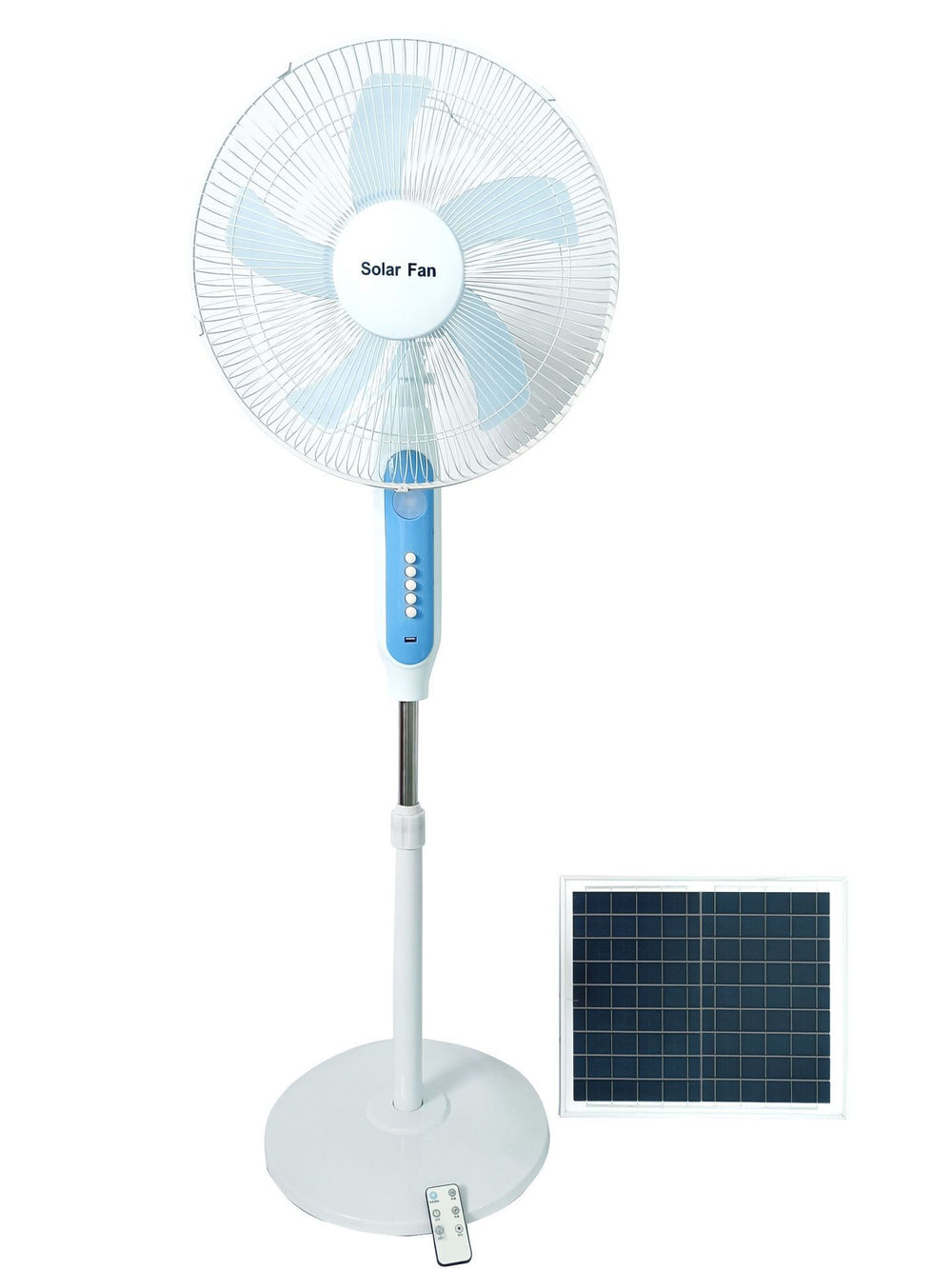 Solar fan solar charging floor fan 16inch picnic electric fan outdoor portable electric fan for home cross-border