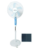 Solar fan solar charging floor fan 16inch picnic electric fan outdoor portable electric fan for home cross-border