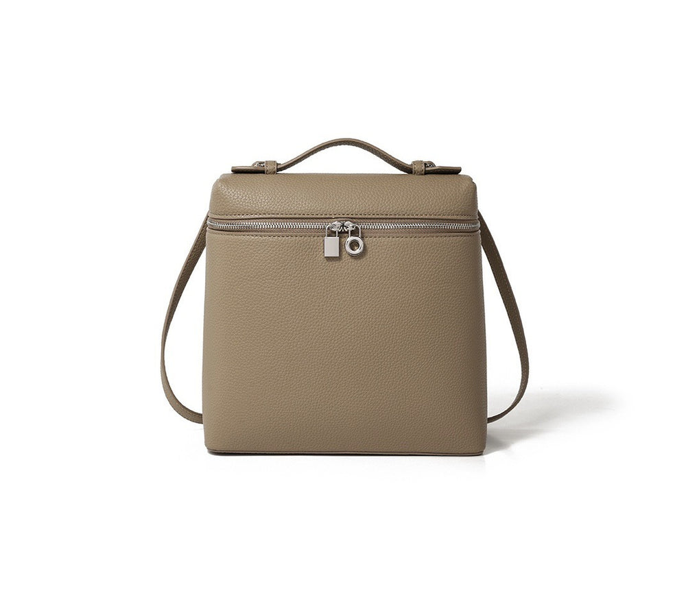 Bagofparody backpack - women's versatile, high-end, niche design backpack - white, college style, commute-friendly