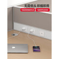 Staff office desk and chair set - minimalist modern office furniture, workstation computer desk, employee desk with partition