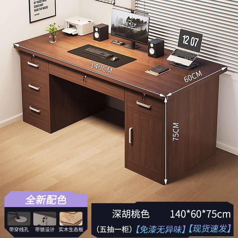 New arrival: executive desk - minimalist modern office desk and chair set for employees, home office, and computer use