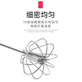 Semi-automatic stainless steel egg whisk - press and rotate cream whisk, perfect for whipping cream, eggs, and baby food