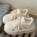 Campus style thick-soled sneakers for women 2026new arrivalspringwhite shoes for women's shoes easiest for match student bread shoes trendy shoes
