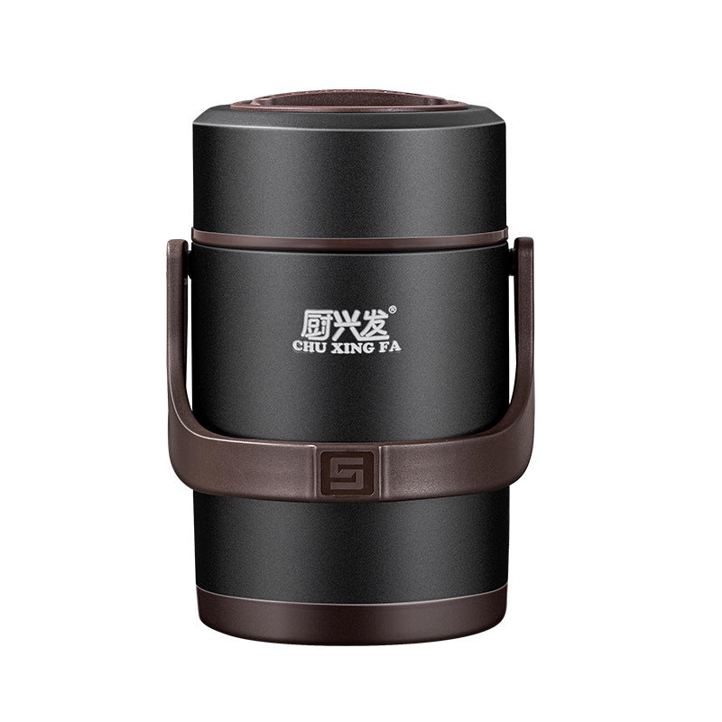 Chuxingfa insulated lunch box 304 stainless steel vacuum insulated pot for office workers multi-layer rice bucket large capacity